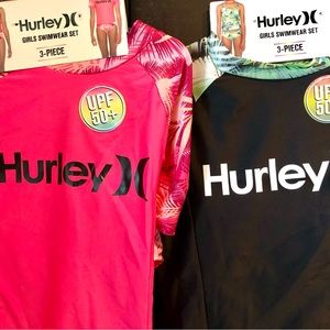 Hurley 3-piece swimwear for girls multiple